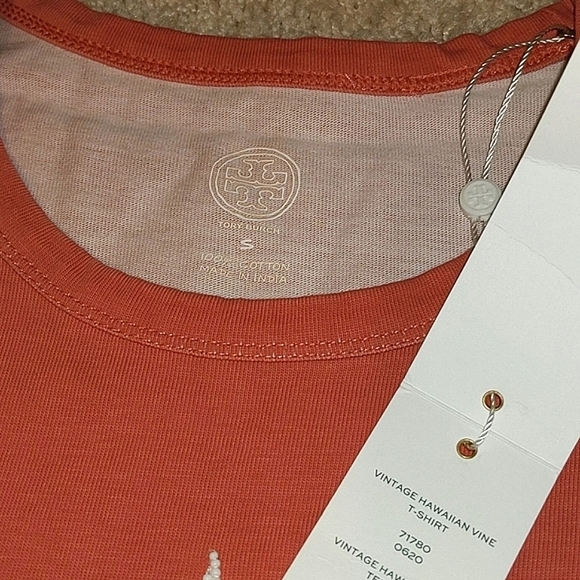 NEW Tory Burch Vintage Hawaiian Vine Tee - Picture 5 of 7